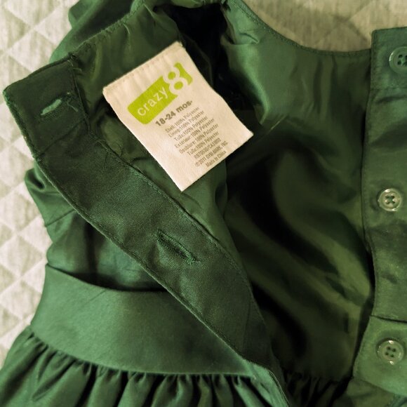 Emerald Green Christmas Dress 18-24m - Picture 4 of 4
